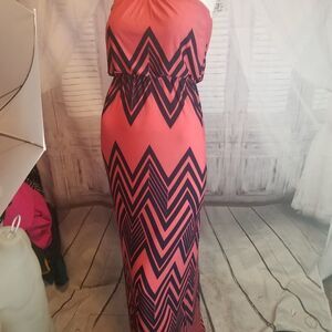 strapless Bongo dress S stripe evening junior‎ teen